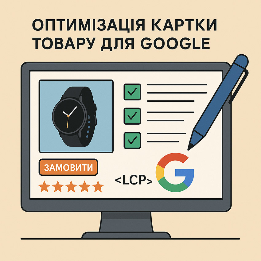 зображення оптимізація картки товару для Google